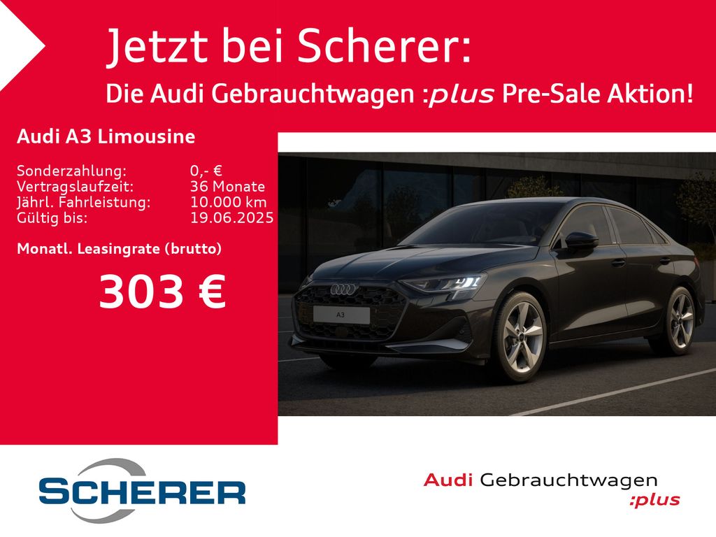 Audi A3 Limousine advanced 30 TFSI S tronic LED NAVI