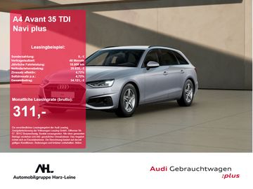 Audi Leasingangebot: Audi A4 Avant 35 TDI Navi plus ACC AUT DynLicht LM