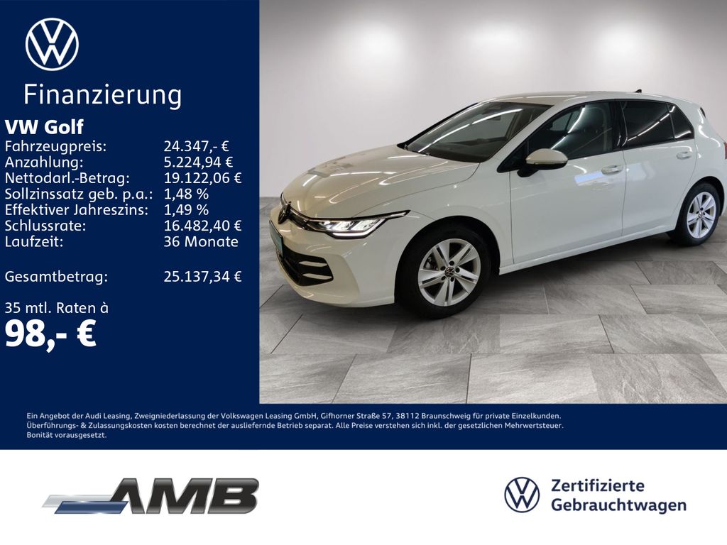 Golf Life 1.5 TSI AHK/LED/Standhz/RFKam/10.30Gar