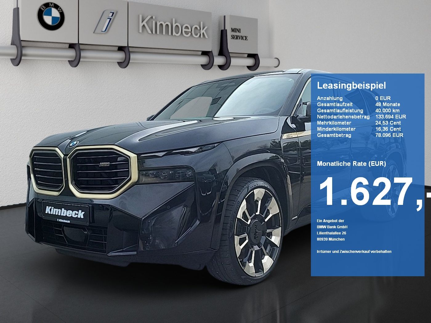 BMW XM Massage Sitzbelüft ACC 360° HeadUp SoftClose