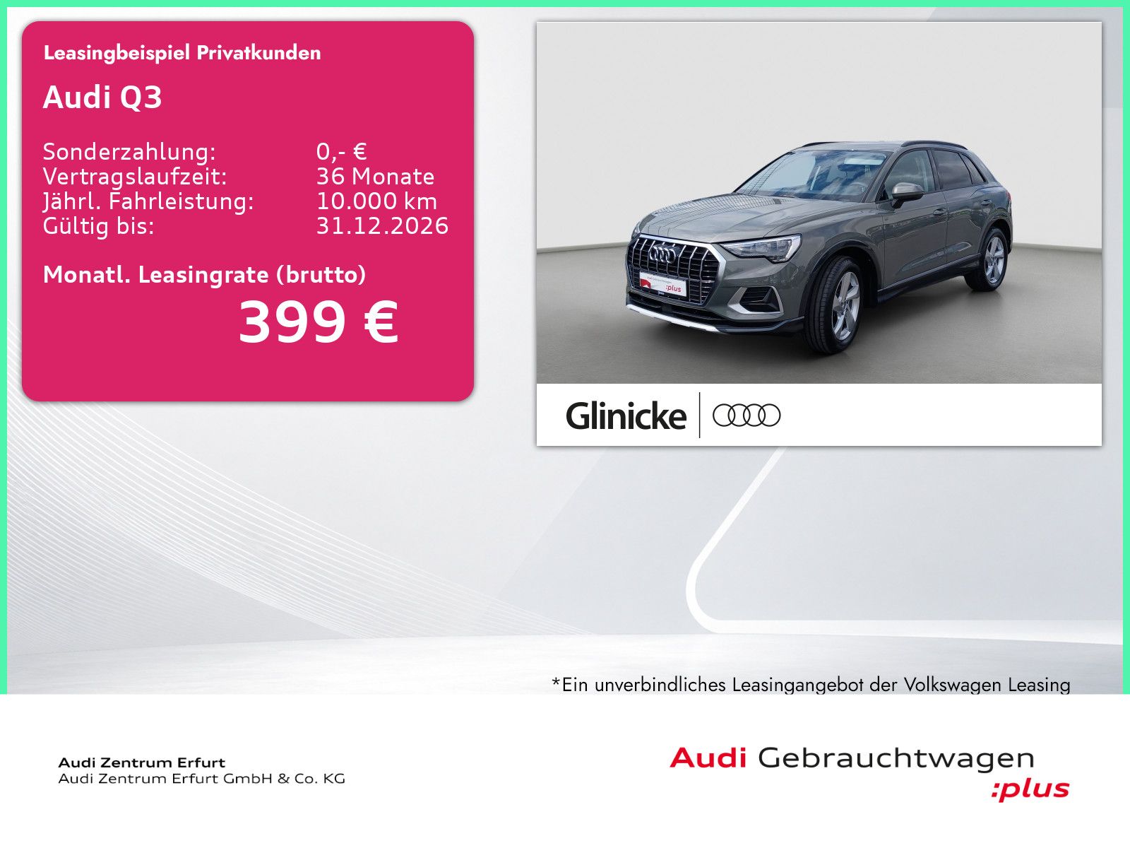 Audi Q3 SUV advanced 35 TFSI S-tronic Navi SHZ AHK Sm