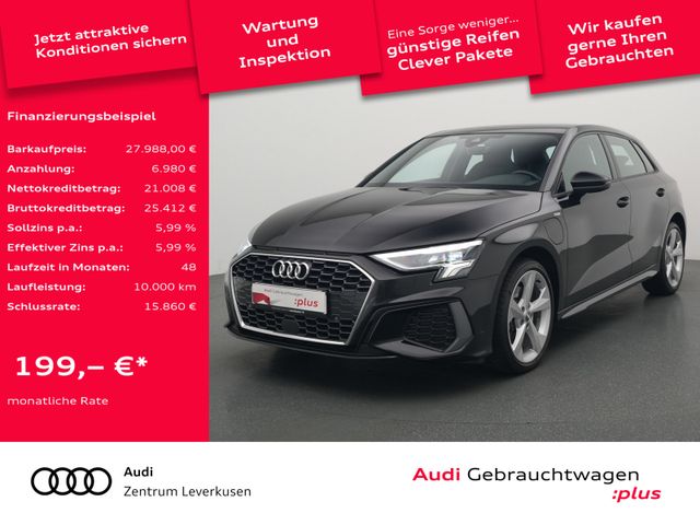 Audi A3 Sportback S line STRON APP LEDER SHZ LED PDC