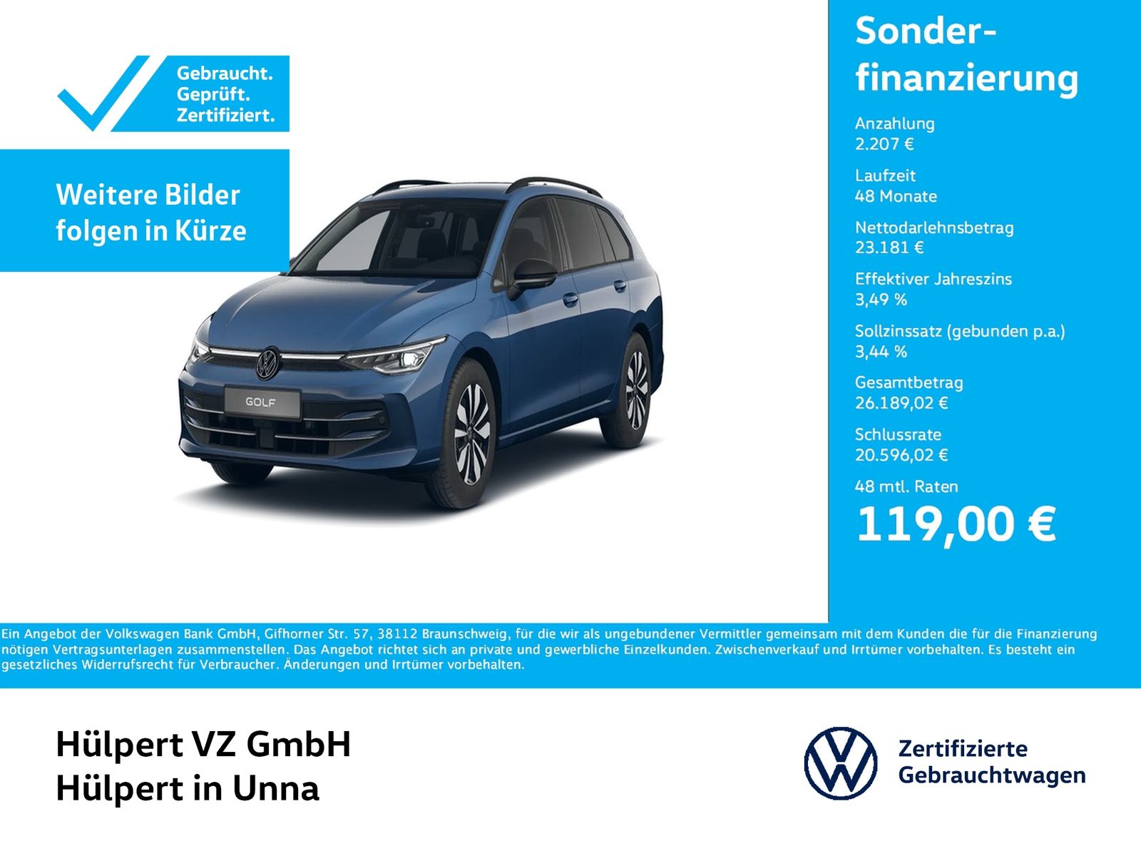 Volkswagen Golf Variant VIII 2.0 GOAL AHK 360CAM ACC MATRIX foto 1