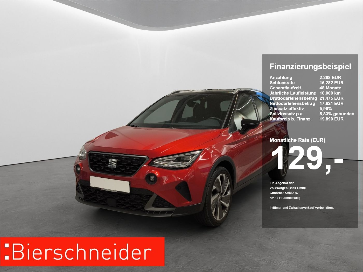 Seat Arona 1.0 TSI FR VOLL-LED NAVI PARKLENK KAMERA 1