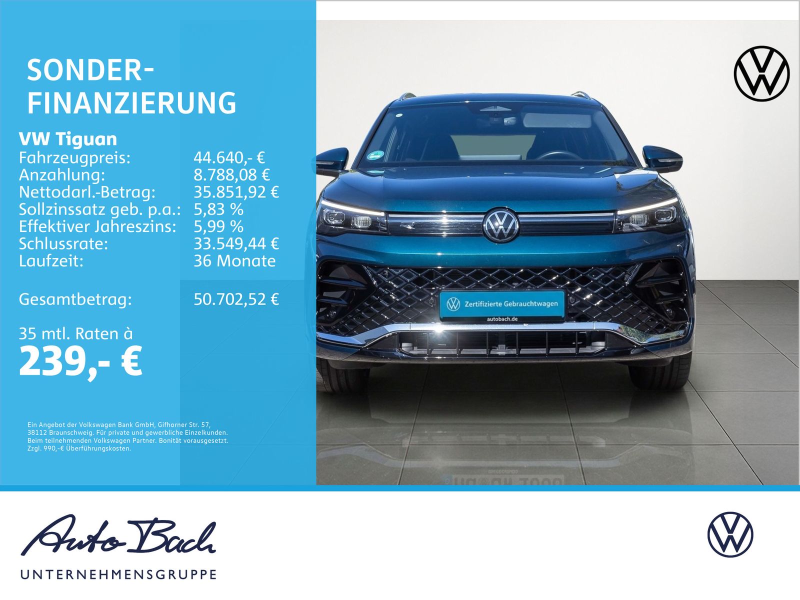 Volkswagen Tiguan 2.0 TDI DSG R-Line Navi LED-Plus App-C foto 2