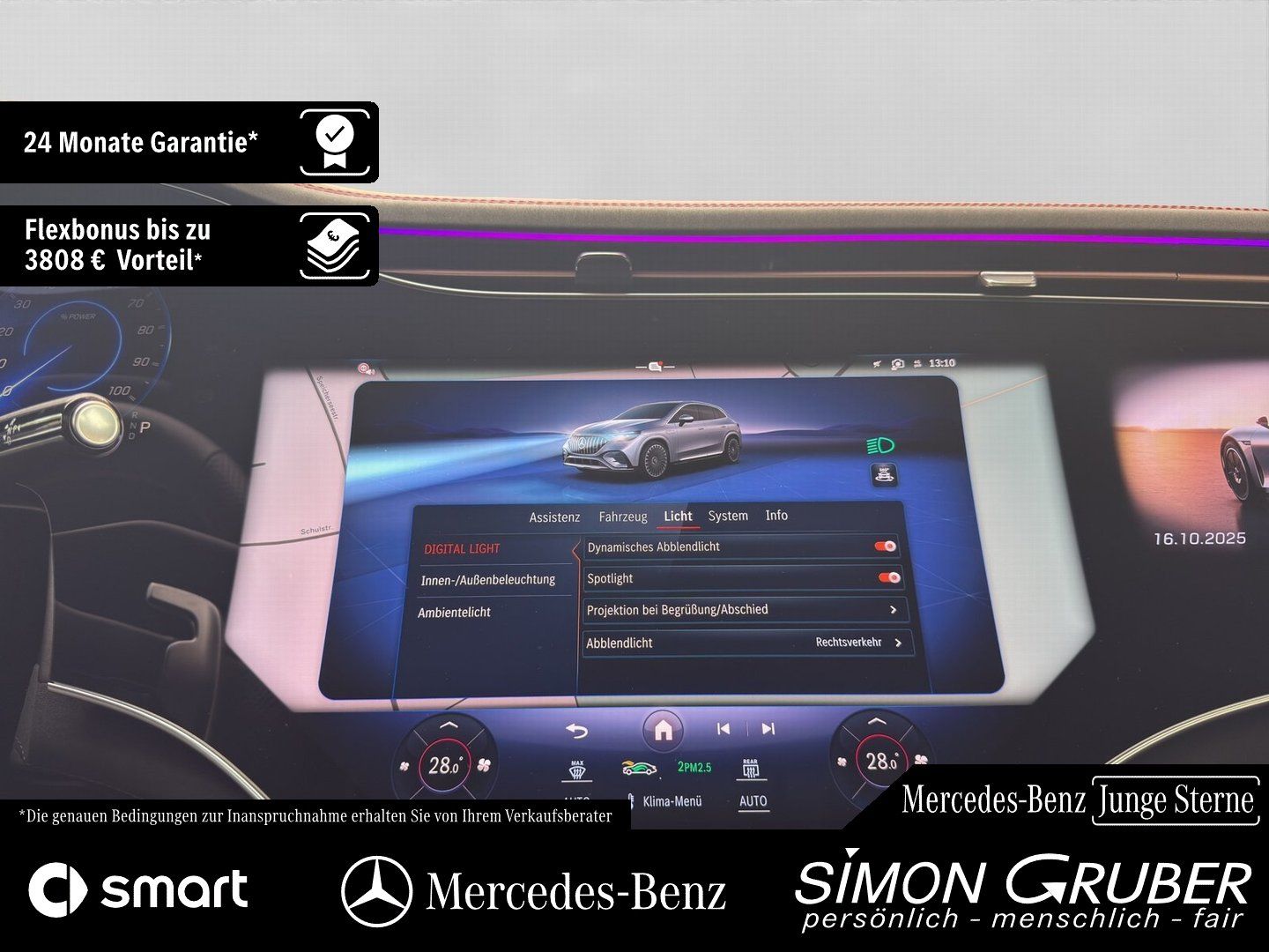 Fahrzeugabbildung Mercedes-Benz EQE 43 4M SUV AMG Night Pano HUD Sitzklima Nappa