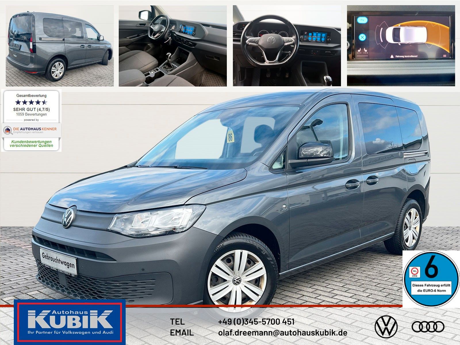 VW Caddy 2,0 TDI 5 Sitzer+AHZV+Standheizung+Multile