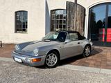 Porsche 964 Cabrio Silber/schwarz Leder neuwertig - silberne Porsche 964