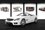 Mercedes-Benz SL 63 AMG #deutsches Fzg #Manufaktur #Panorama - weiße Mercedes-Benz SL 63 AMG