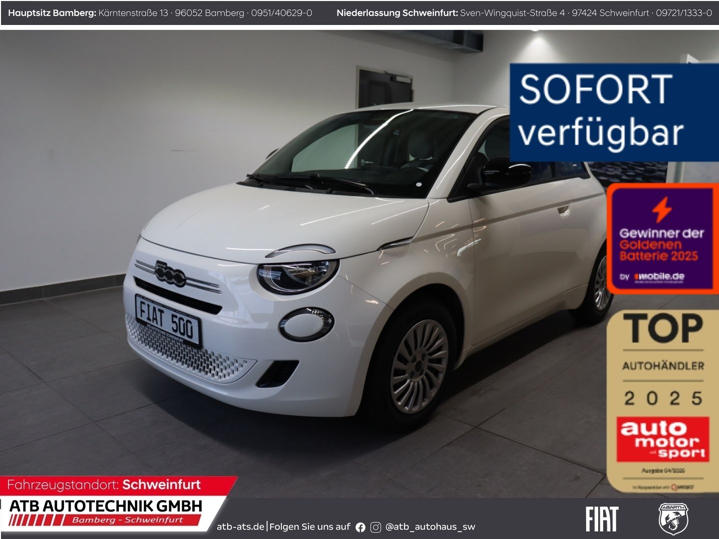 Fahrzeugabbildung Fiat 500 1.0 Hybrid Pop 65PS Apple CarPlay Klimaautom