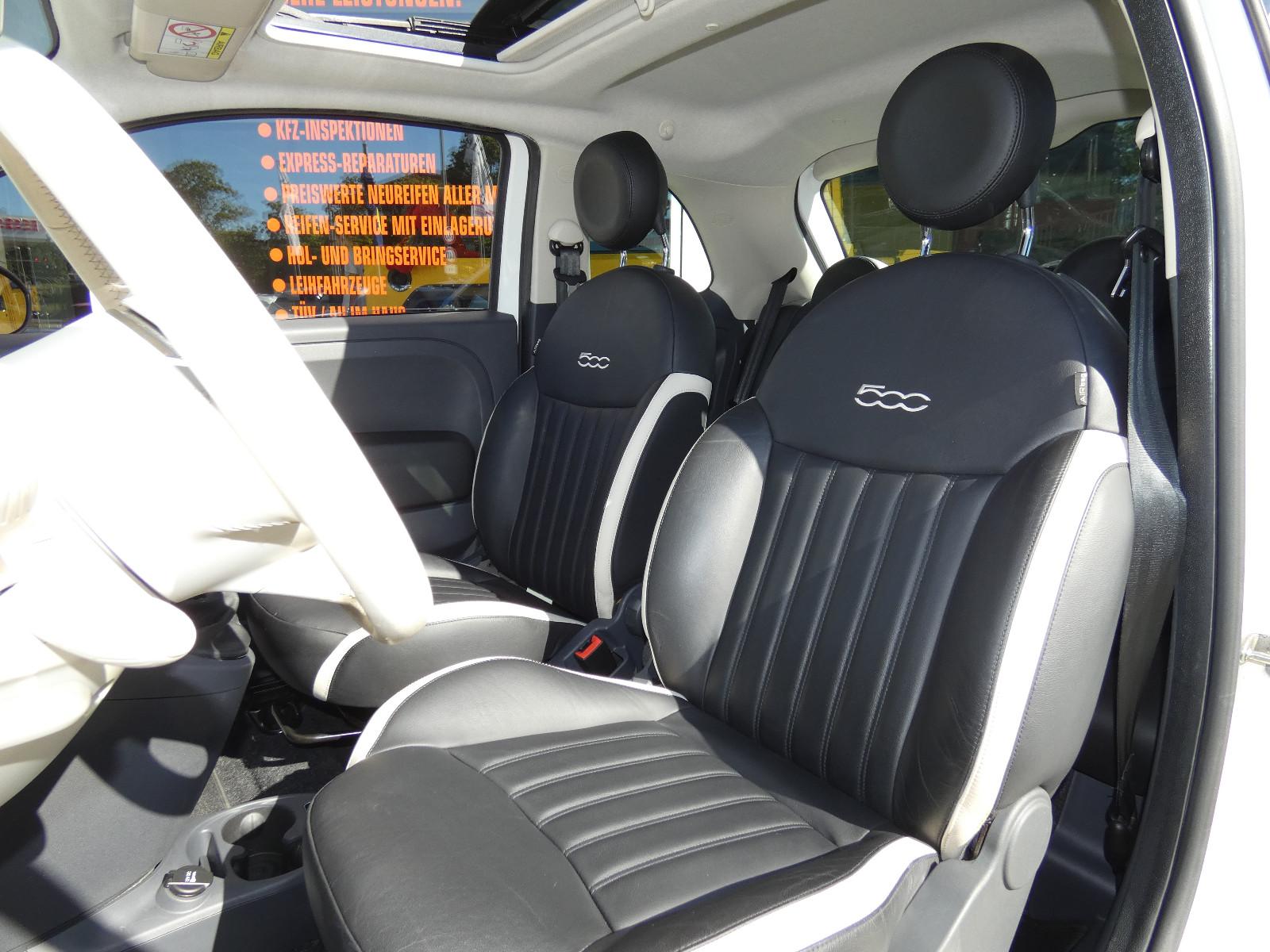 Fiat 500 Anniversario Glas-Schiebedach LED NAVI PDC