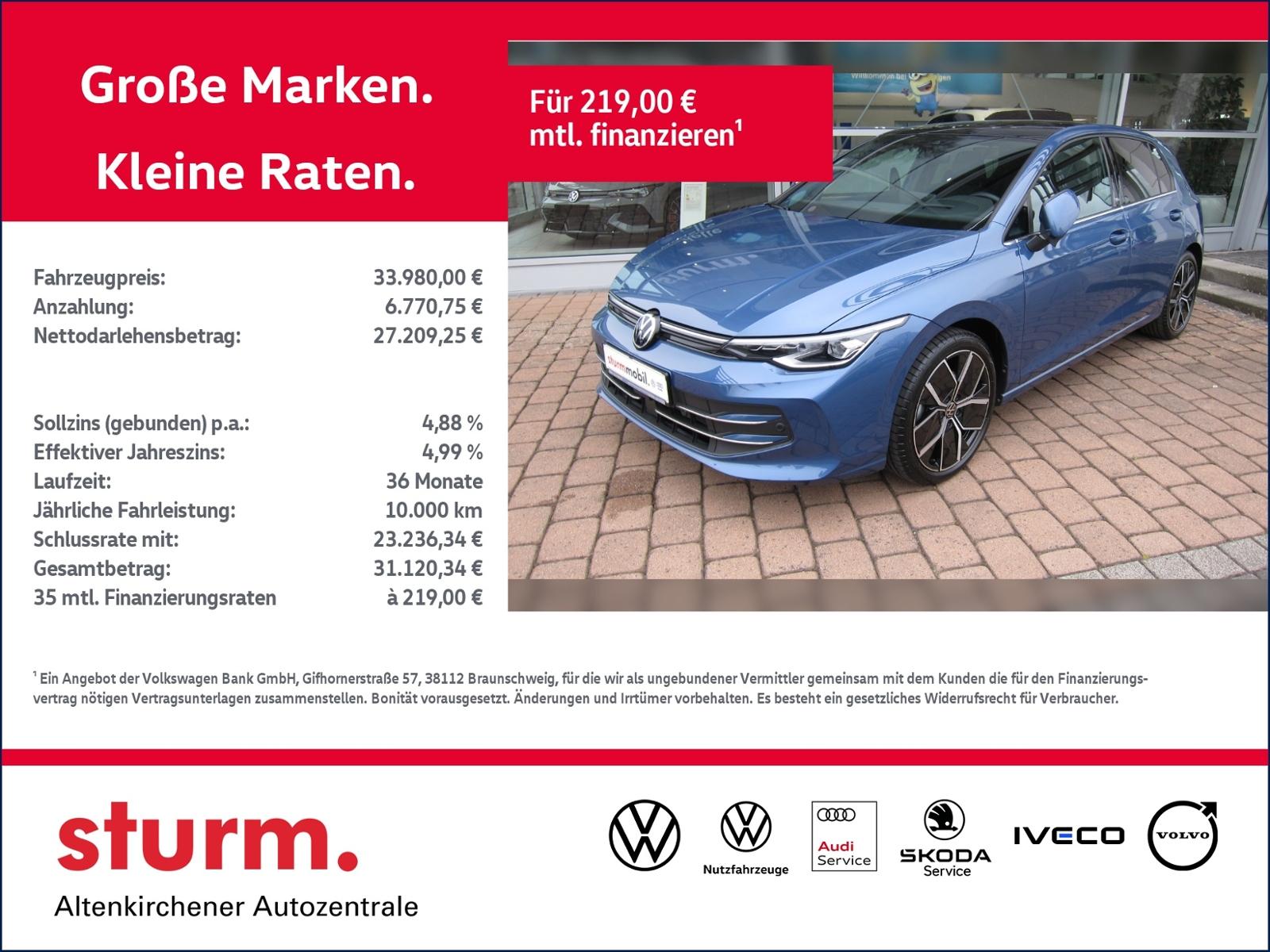 Volkswagen Golf EDITION 50 1,5 eTSI DSG *Navi,Pano,LED*