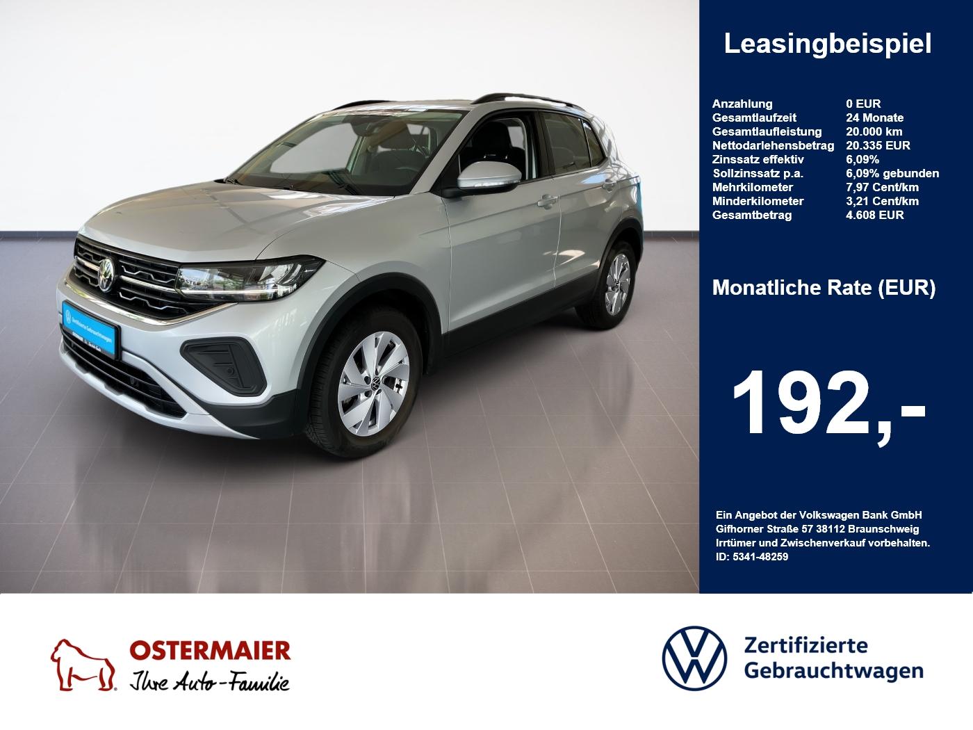 Volkswagen T-Cross LIFE 1.0TSI 95PS ACC.5J-G.NAVI+VC.2xPDC.