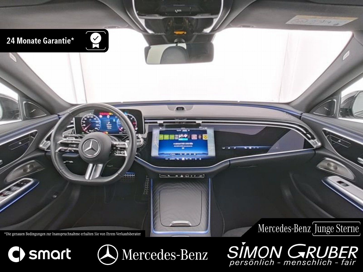 Fahrzeugabbildung Mercedes-Benz E 220 d AMG Night Pano Superscreen Burm 20 Zoll