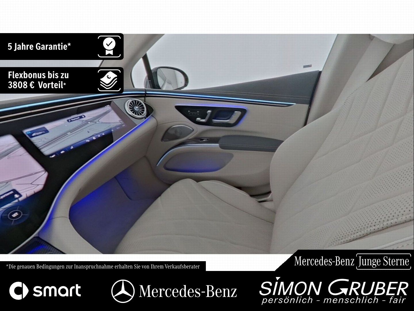 Fahrzeugabbildung Mercedes-Benz EQS 580 4M AMG Exklusive 4*Massage HUD Burm Digi