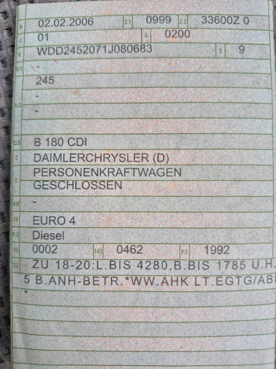 Mercedes-Benz B180 2006 — photo 10