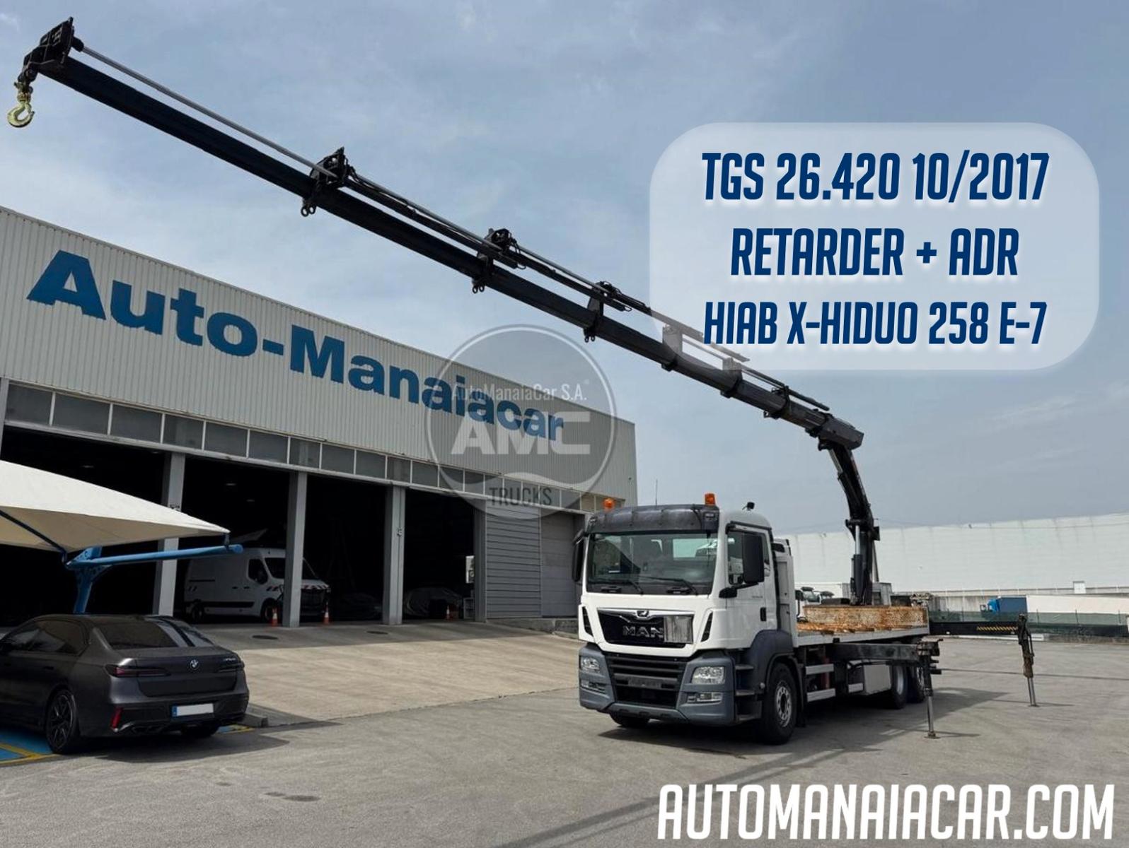 MAN TGS 26.420 RETARDER ADR HIAB XHIDUO 258 E-7 2017