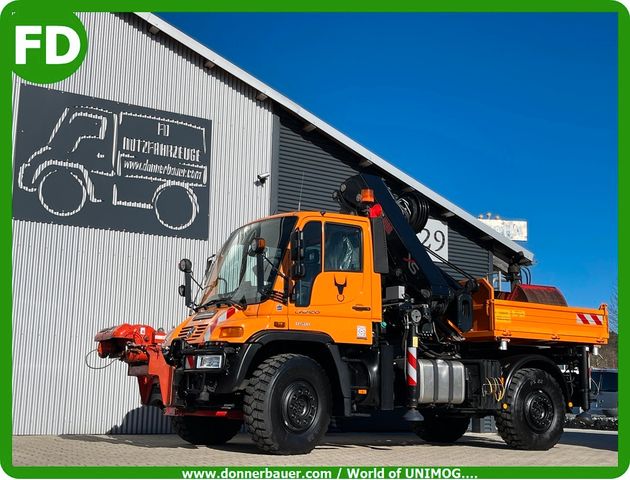 Unimog U500 mit 21 Meter Kran, Einzelstück