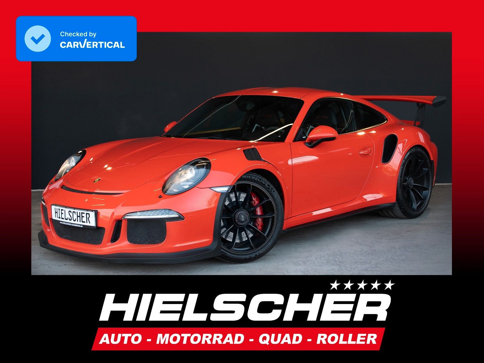 PORSCHE 911 991 GT3 RS Clubsport Chrono 918 Schalensitz
