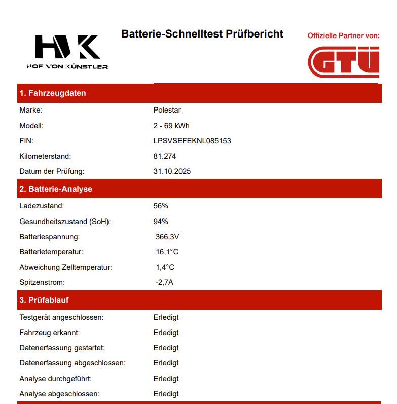 Fahrzeugabbildung Polestar 2 Range SoH 94% PILOT PLUS-PK PANO LED H&K WÄRME