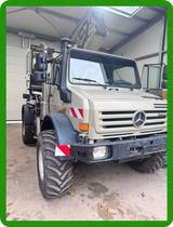 Unimog U5000 mit Kran-Pritsche Wechselbar - Unimog U5000