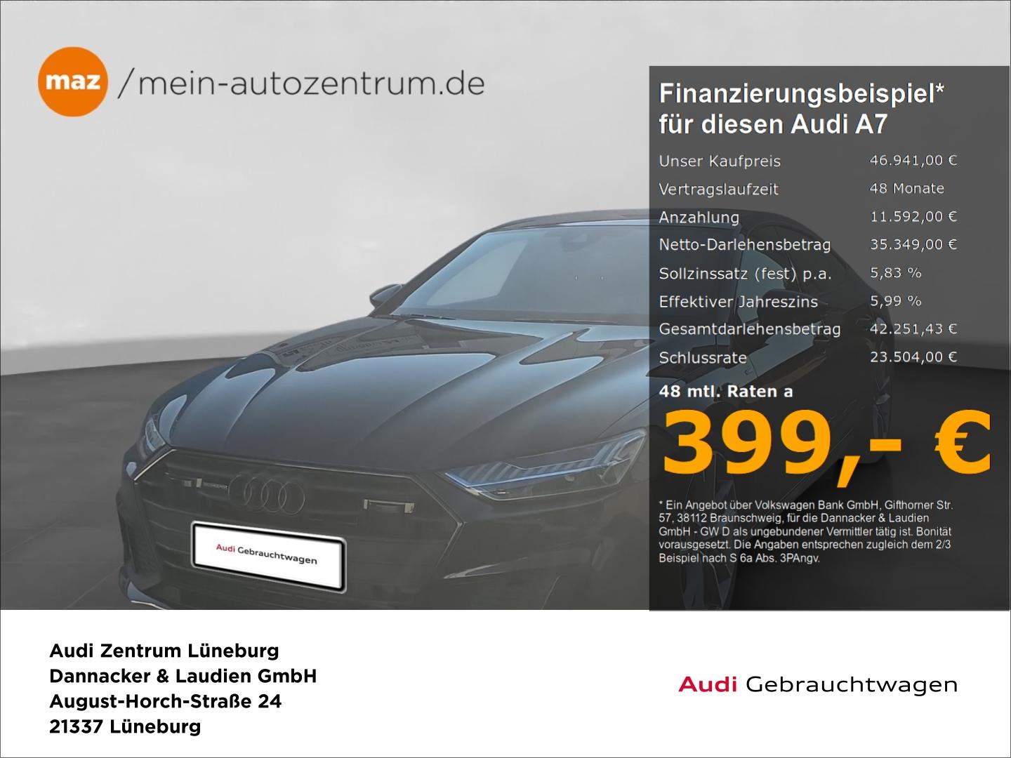 Audi A7 Sportback 50 TFSI e quattro S line Alu Matrix