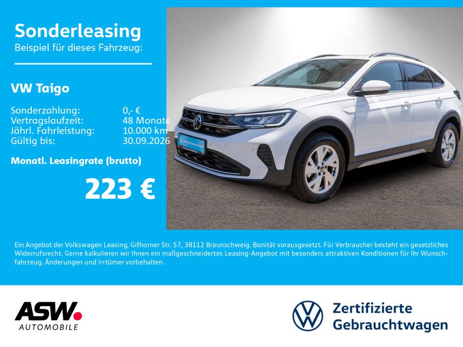 Volkswagen Taigo Life 1.0 TSI LED Navi RFK ACC SHZ PDC v/h