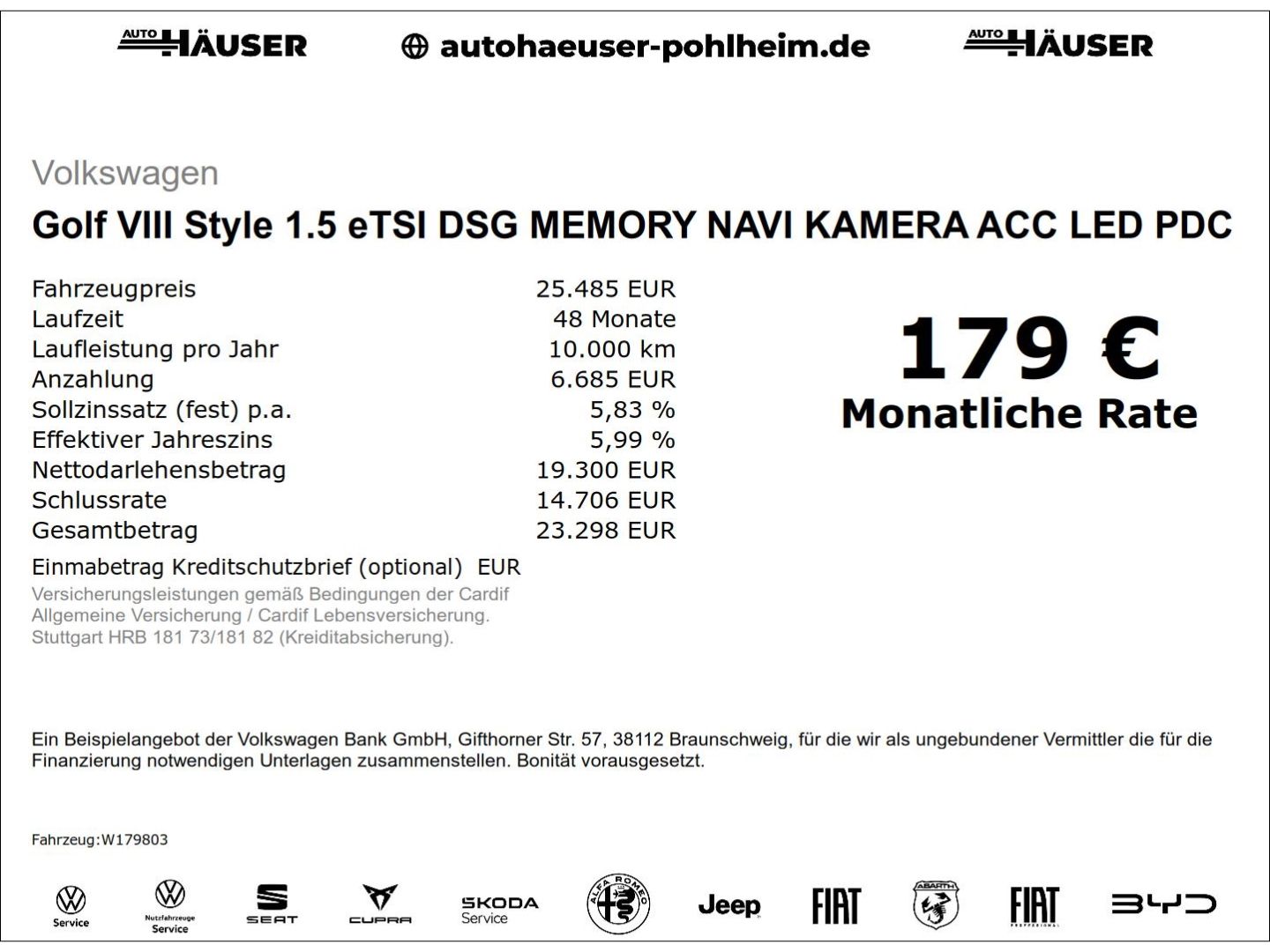 Volkswagen Golf VIII Style 1.5 eTSI DSG MEMORY NAVI KAMERA  imagem 2