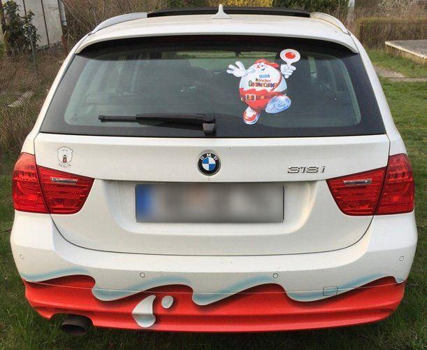 BMW 318 2011 — rear view