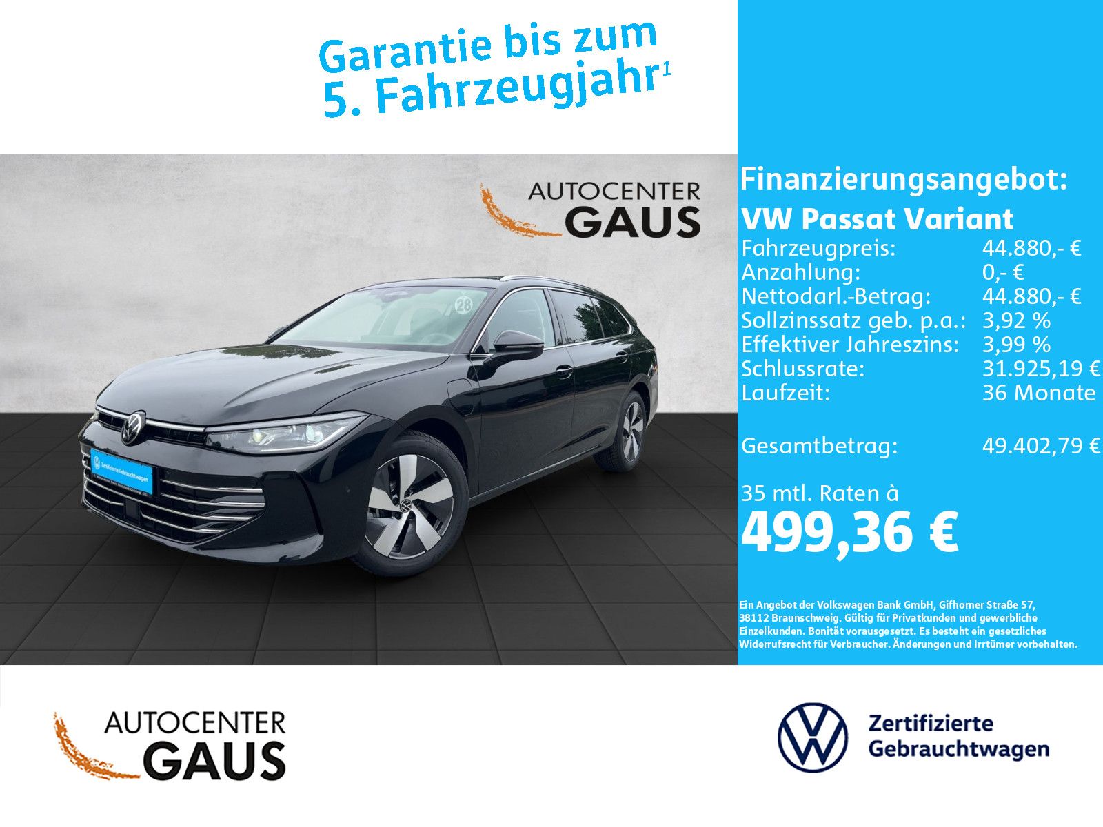 Passat Variant Elegance 1.5 TSI eHybrid DSG AHK*