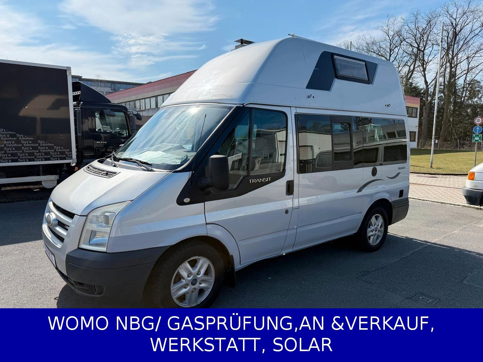 Ford Nugget/Klima/Hochdach/4xSchlaf/GrünPlk/S olar