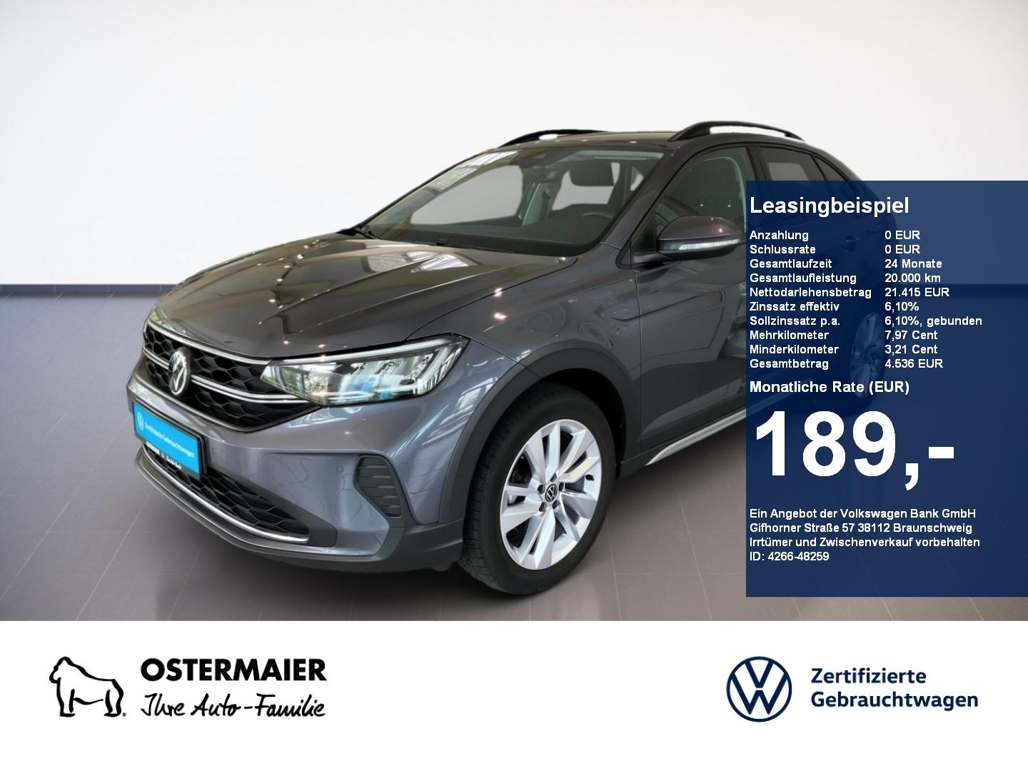 Volkswagen Taigo LIFE 1.0TSI 116PS DSG 5J-G.KAMERA.NAVI+VC.