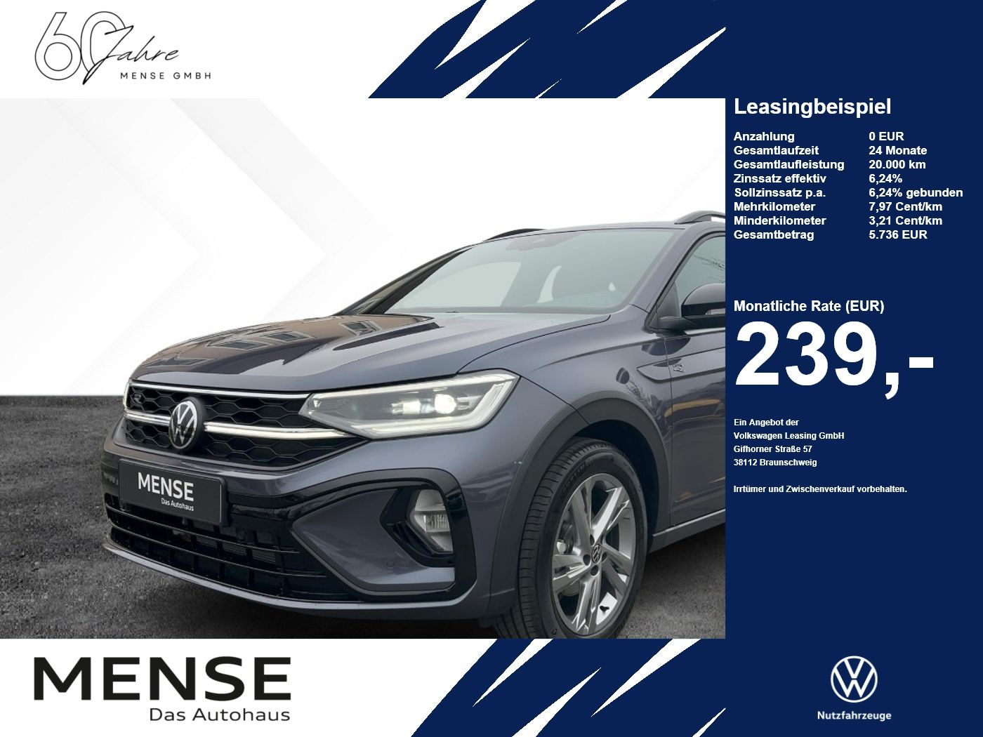 Volkswagen Taigo R-Line 1.5 l TSI OPF DSG AHK BlackRoof Nav