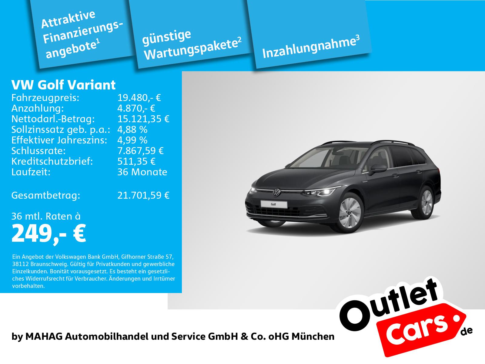 Volkswagen Golf VIII Variant Style 2.0 TDI AHK LED+ Navi Pa