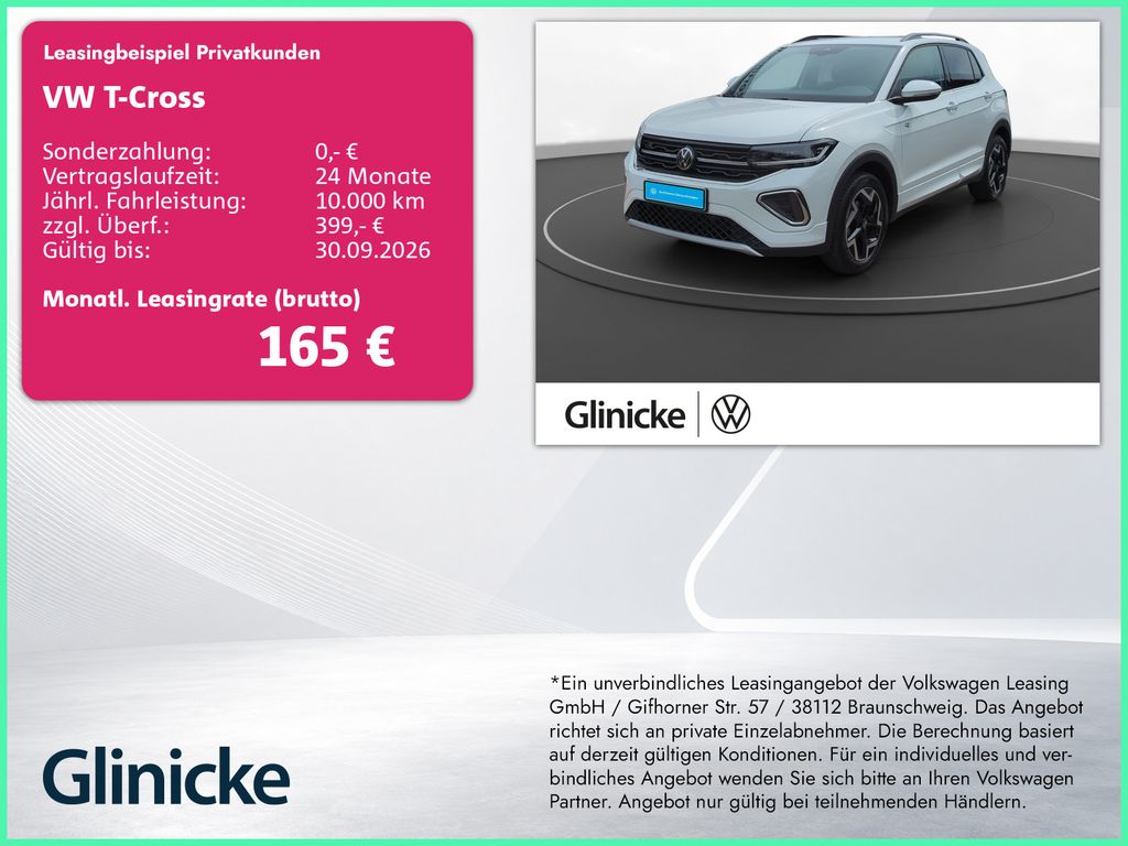 Volkswagen T-Cross 1.0 TSI R-line Matrix AHK SiHz
