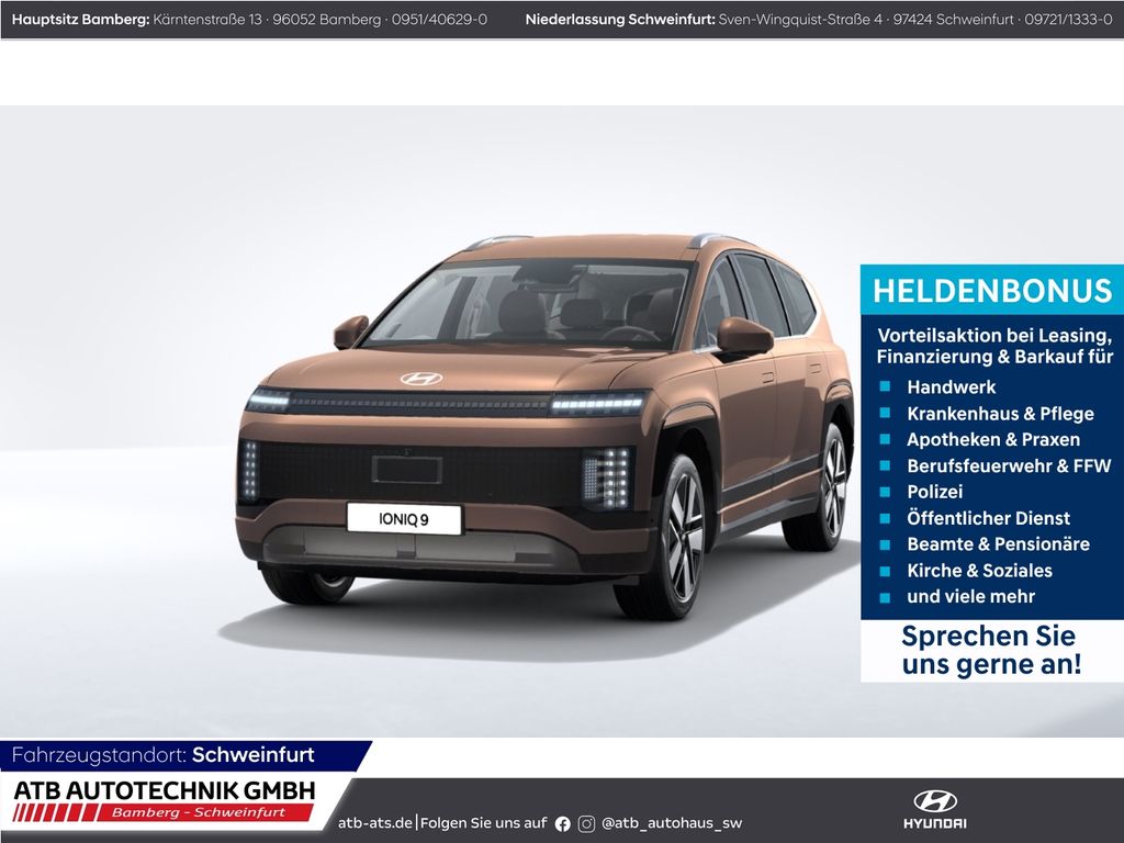 Hyundai IONIQ 9 CENTRIQ 110 kWh Heckantrieb HUD Navi Mem