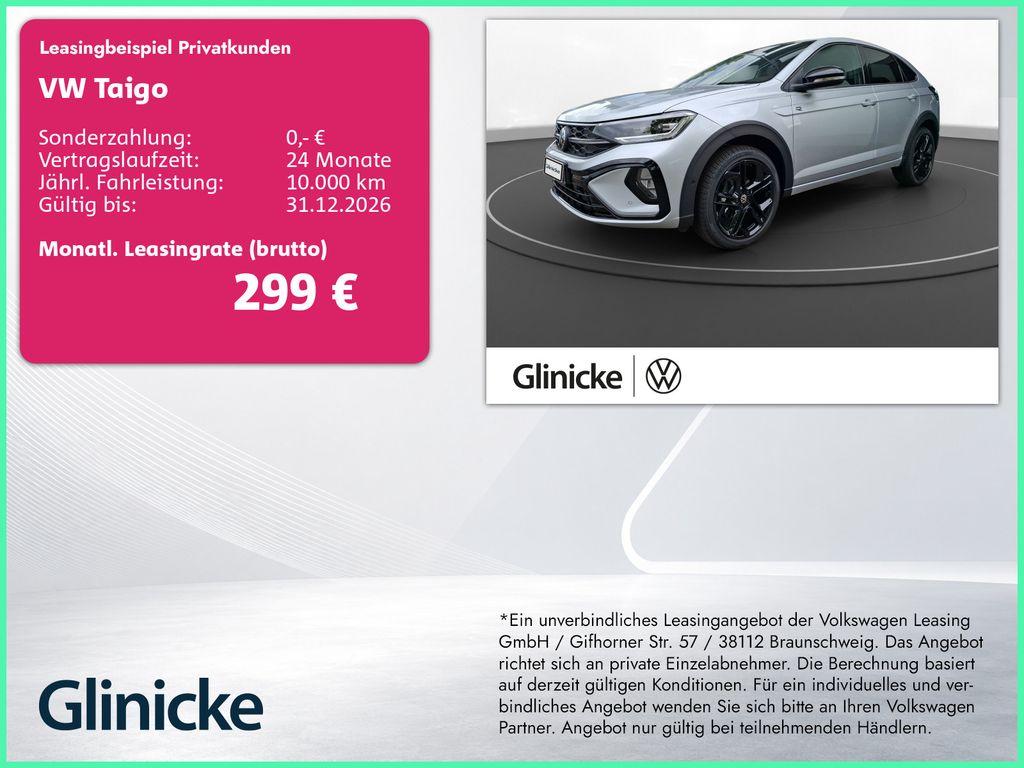Taigo R-Line 1.5 TSI (150 PS) DSG | PANO | NAVI