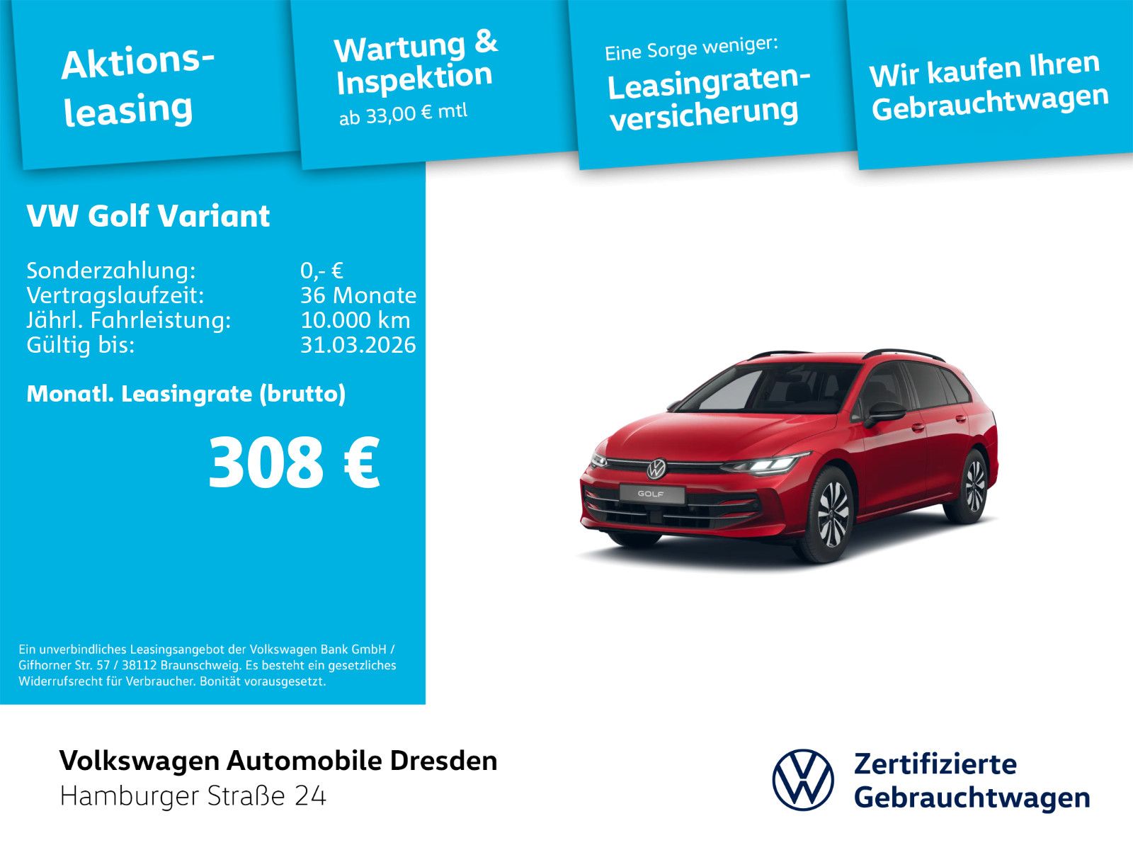 Volkswagen Golf VIII Variant Goal 1.5 TSI AHZV APP TRAVEL