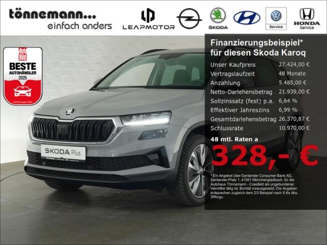Skoda Karoq TOUR TSI DSG+ANHÄNGERKUPPLUNG+NAVI+RÜCKFAH