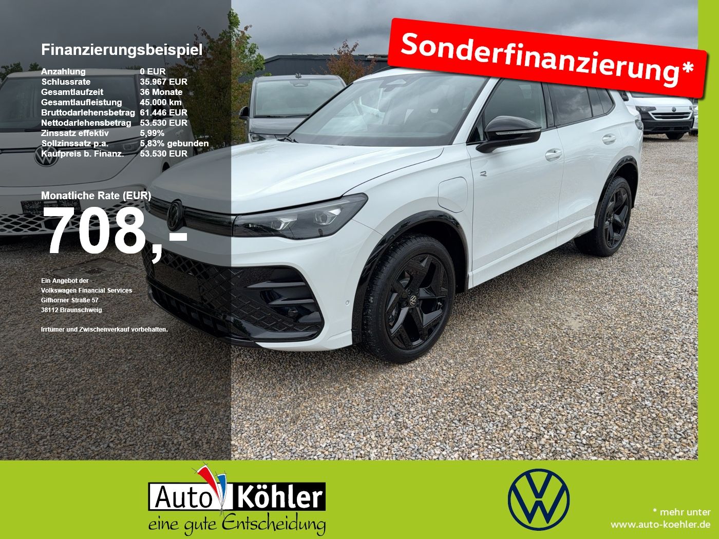 Volkswagen Tiguan R-Line eHybrid DSG AHK/CarPlay/Kamera/360
