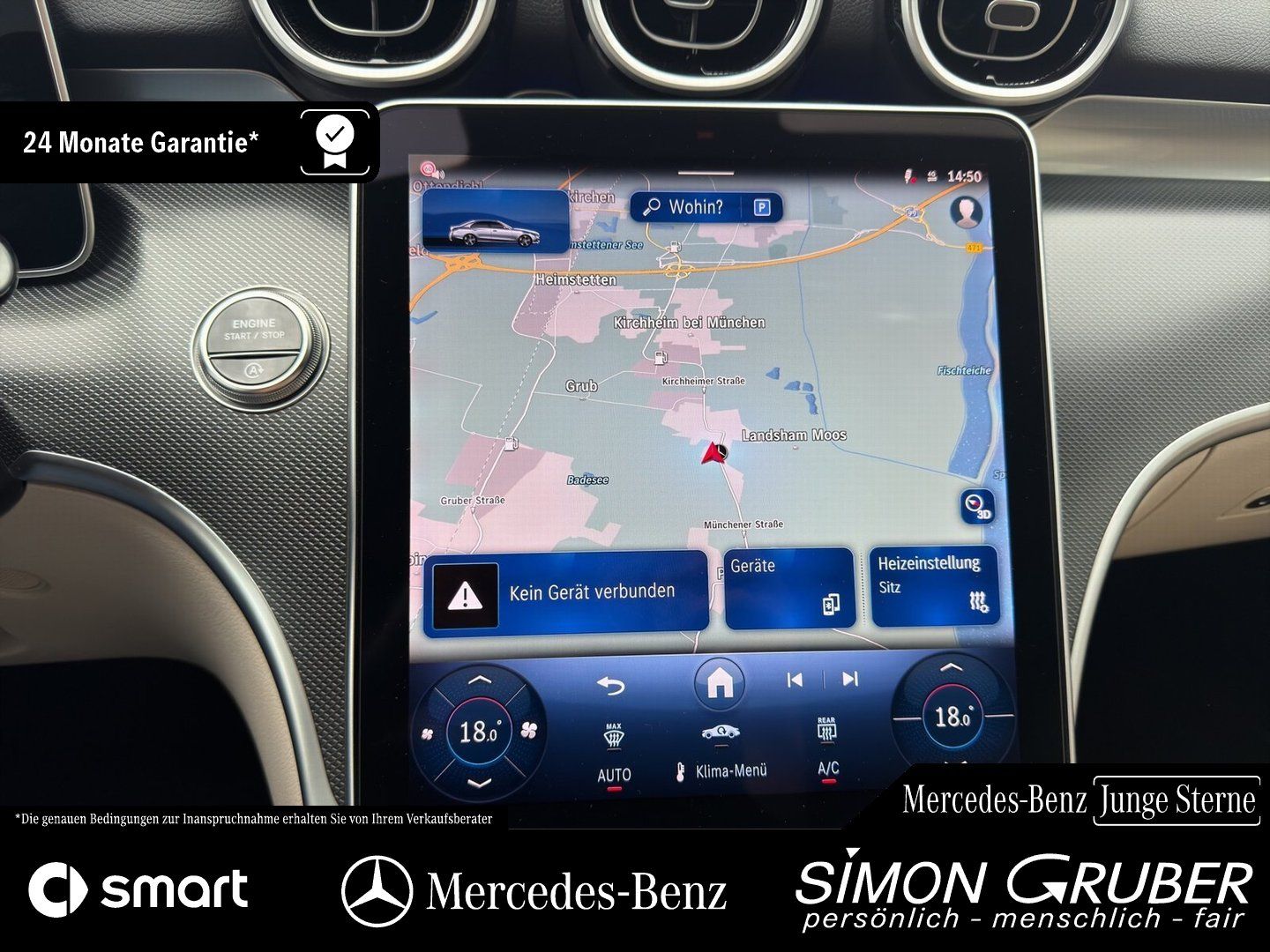 Fahrzeugabbildung Mercedes-Benz C 200 d Avantgarde Navi MBUX Kamera LED LRH 18Zo
