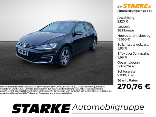 Volkswagen e-Golf  Navi LED Kamera PDC LM Tempo Klima