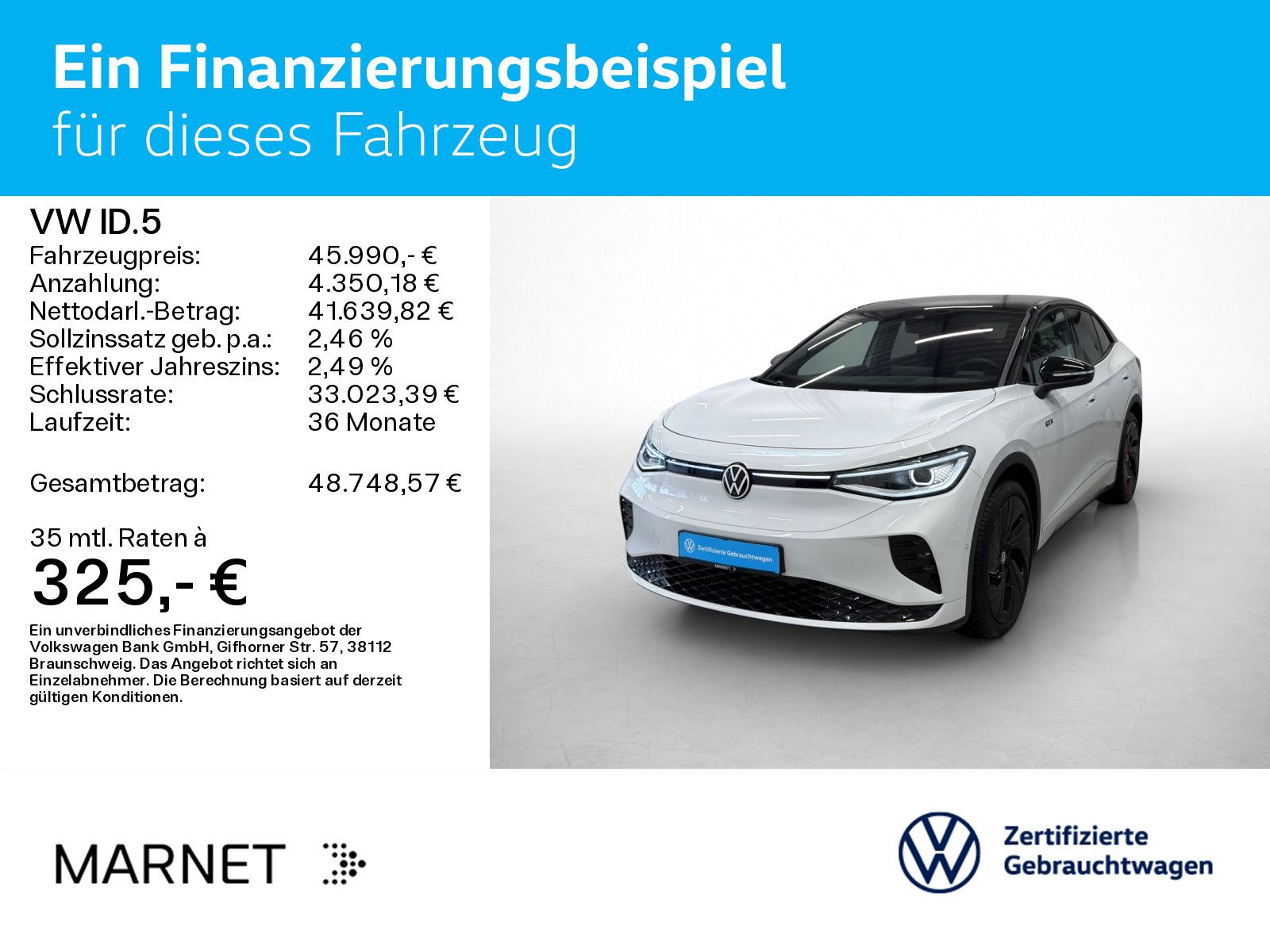 Volkswagen ID.5 GTX 4Motion Navi*Wärmep.*IQ-Light*IQ-Drive* foto 2