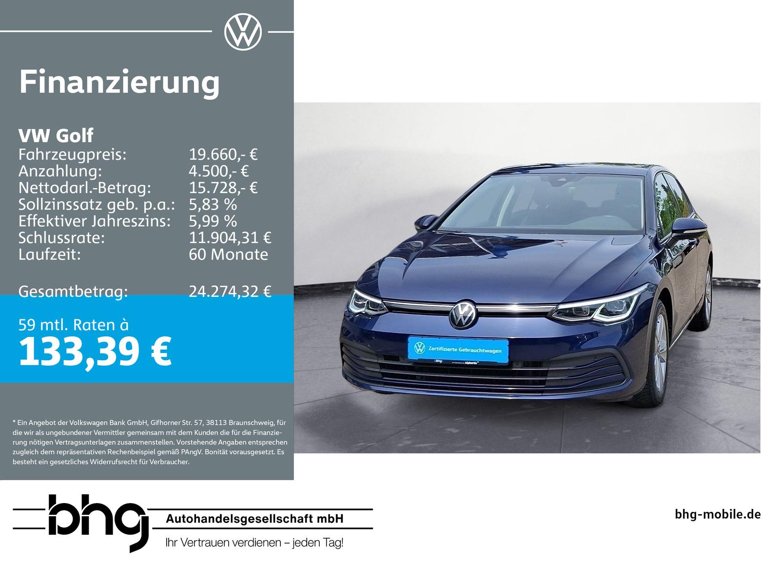 Volkswagen Golf 1.5 TSI Life #LED PLUS #NAVI #APP-CONNECT #