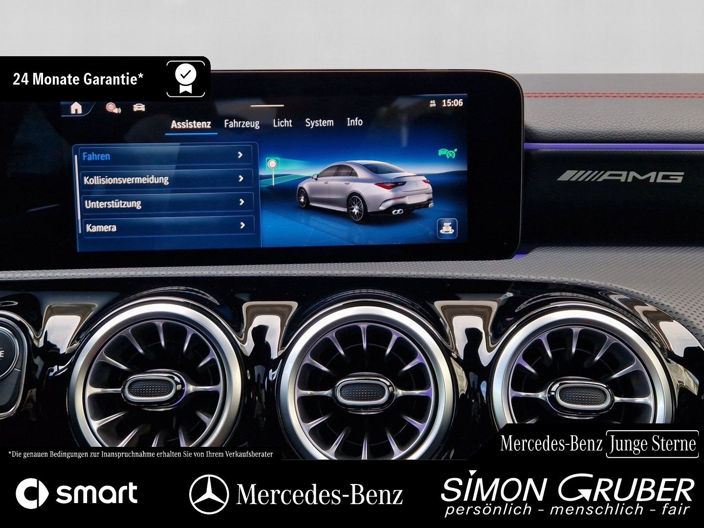 Fahrzeugabbildung Mercedes-Benz CLA 45 S 4M AMG Aero Burm Pano MBeam 360 drivers