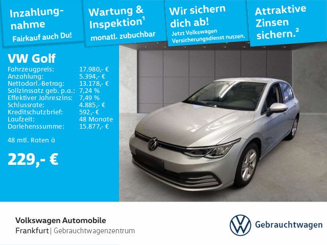 Volkswagen Golf VIII 1.5 TSI Life Navi ACC LED FrontAssist