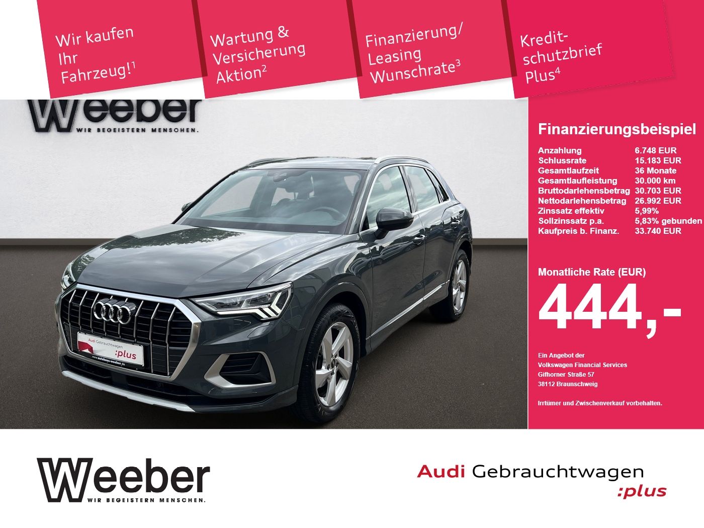 Audi Q3 quattro S line *MATRIX LED*SHZ*AHK*NAVI* LM