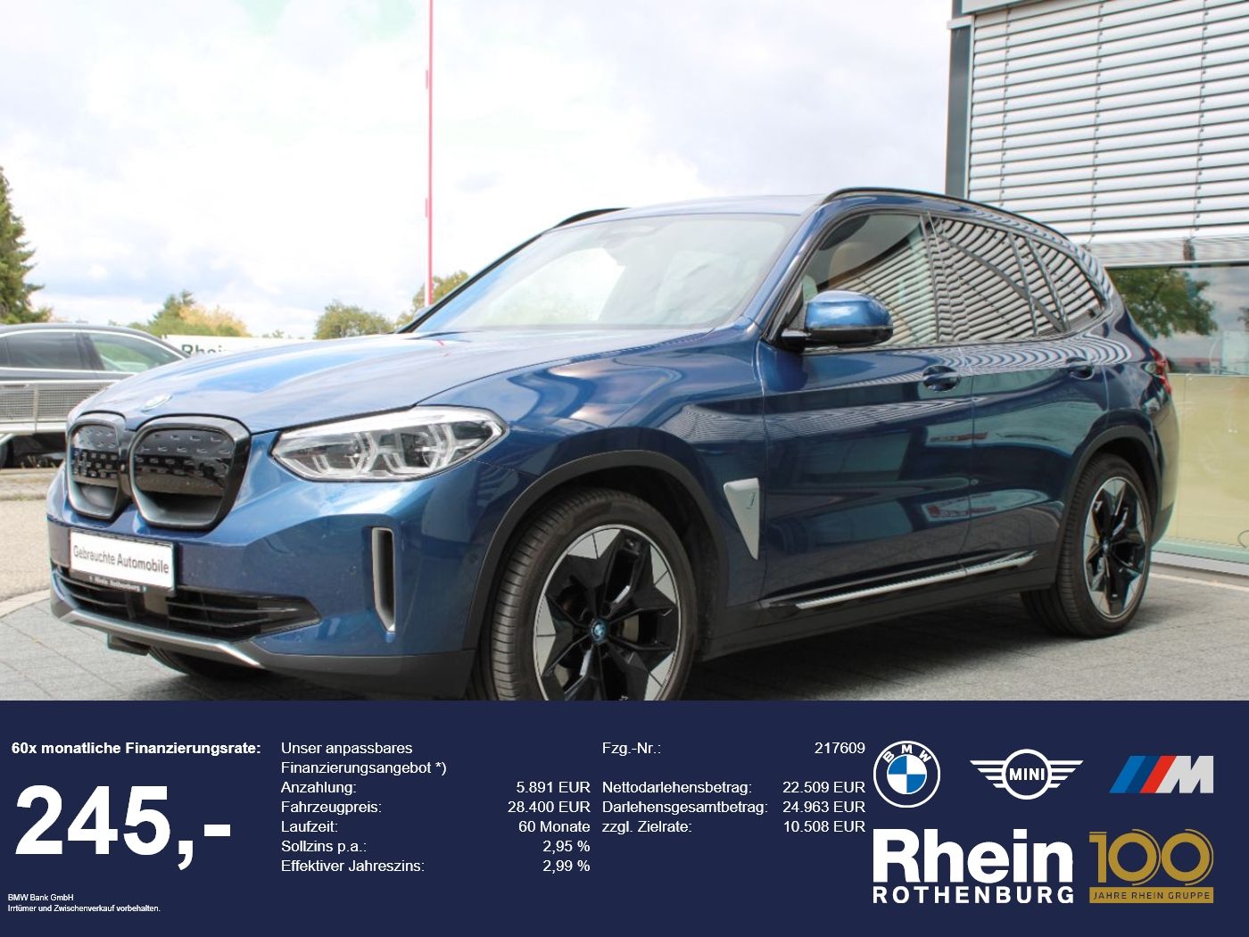 BMW iX3 HUD H&K AHK DAB 360° LED Gestiksteuerung
