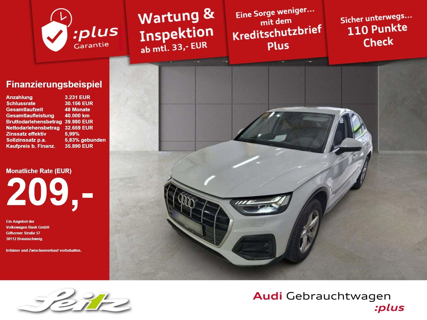 Audi Q5 Sportback 50 TDI quattro advanced B&O PANO M