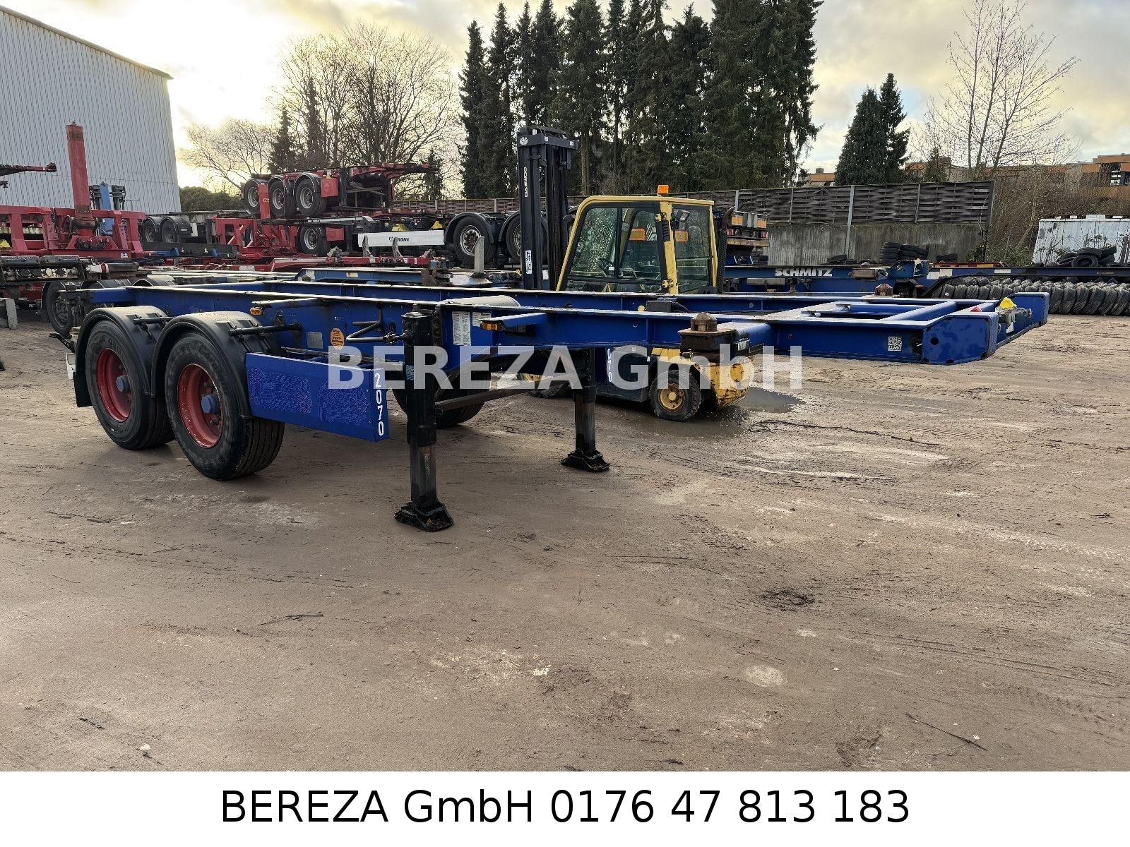 Krone 2 ACHS - 20FT - LUFT und BLATT - TOP Condition